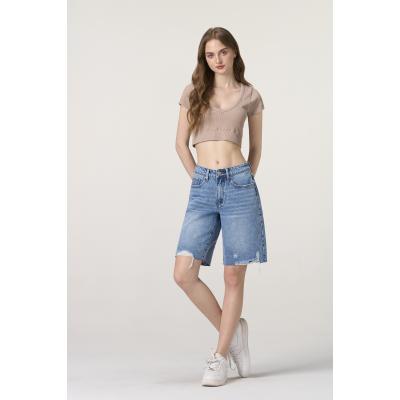 casual versatile denim shorts